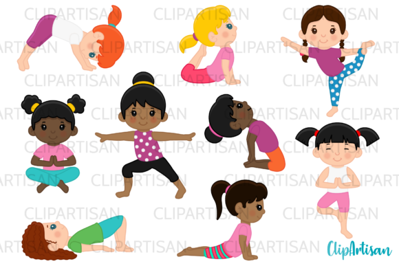 Download Yoga Clip Art, Girls Meditation Exercise - Premium Resources