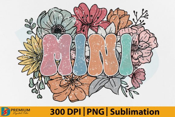 Download Retro Mini PNG,Mama Floral Flower Design - Floral Collection