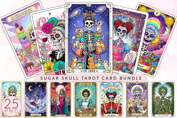 Download Sugar Skull Tarot Card, Funny Mom Gift - Tarot Collection
