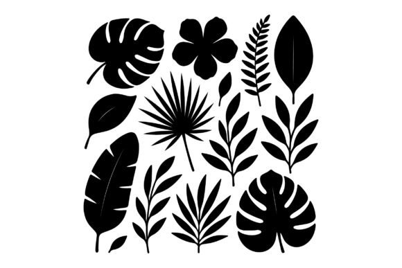 Download Jungle SVG - Tropical Floral Leaves - Floral Collection