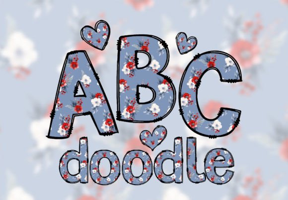 Download Floral Bulletin Board Letters Font PNG - Floral Collection