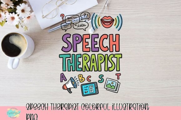 Download Speech Therapist Colorful Illustration PNG - Colorful Collection